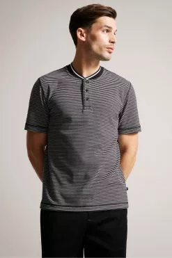 Ted Baker Garnerr Black Short Sleeve Regular Fit Polo Shirt