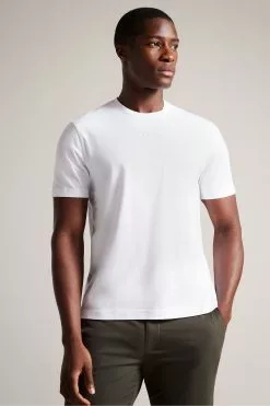 Ted Baker Wilkin Short Sleeved Branded White T-Shirt