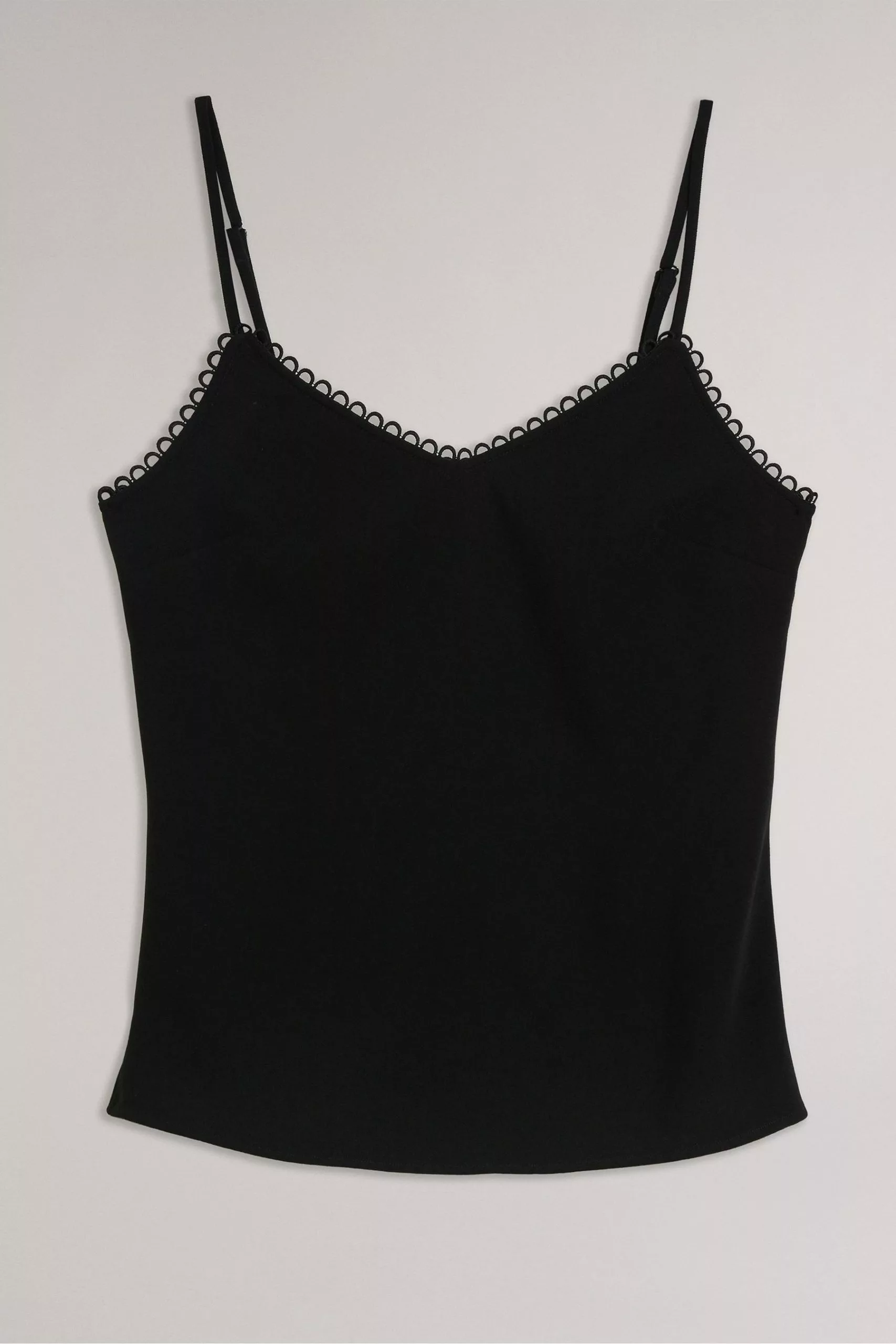 Ted Baker Andreno Black Strappy Cami With Rouleaux Trims - Image 4