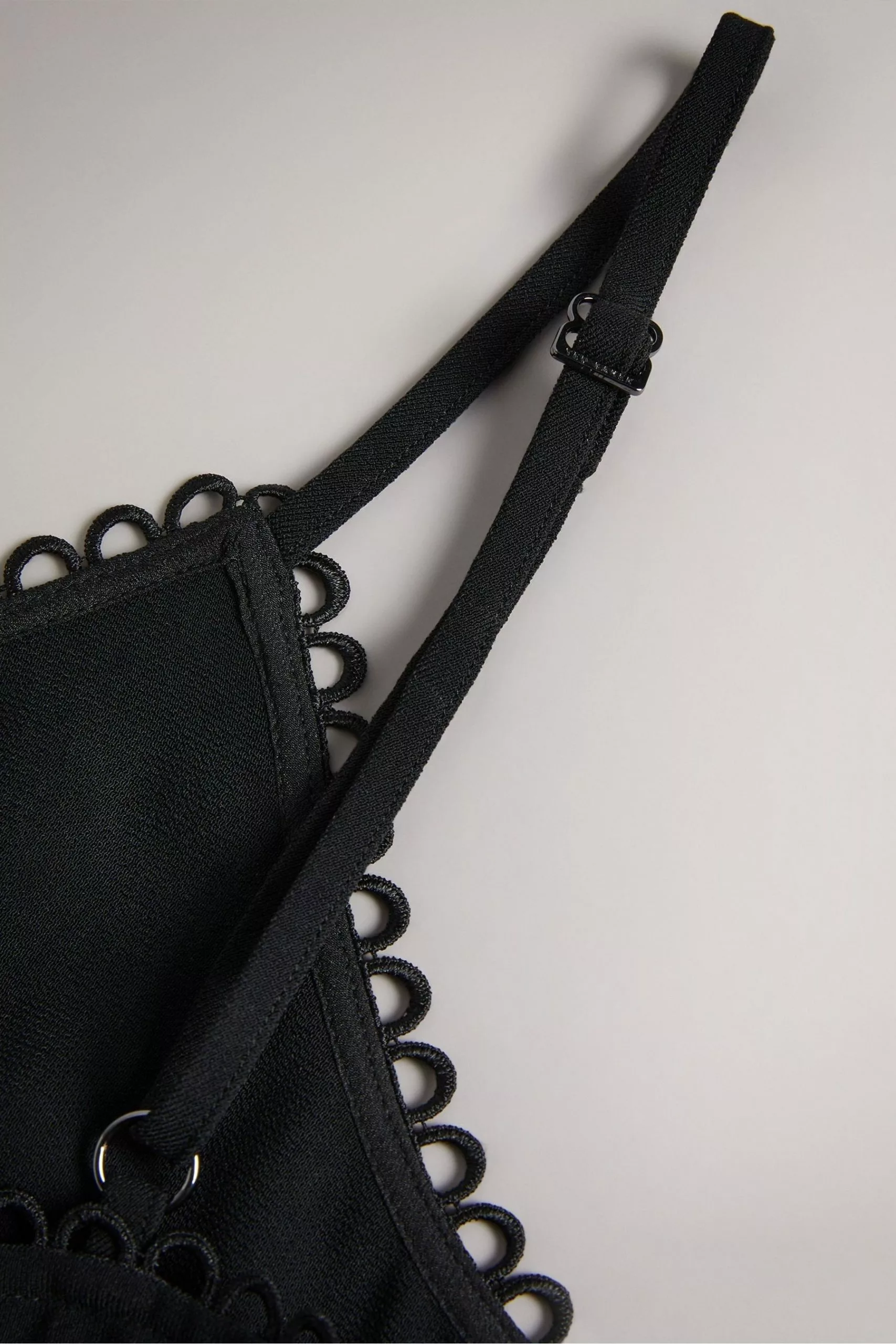 Ted Baker Andreno Black Strappy Cami With Rouleaux Trims - Image 5