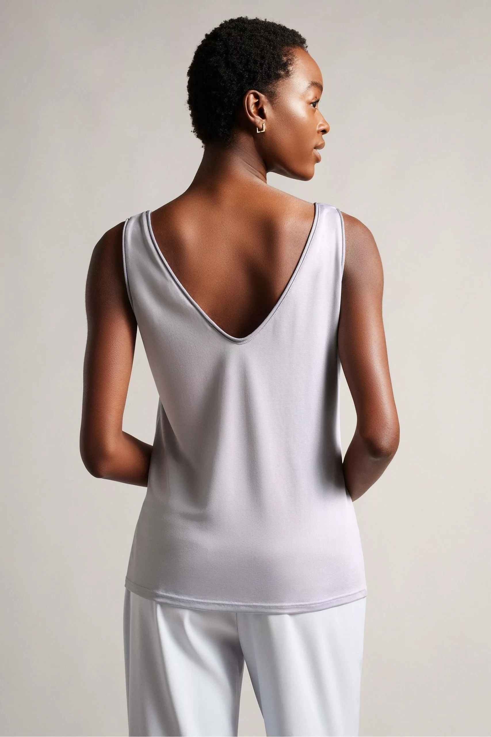 Ted Baker Grey Shavon V-Front Vest - Image 2