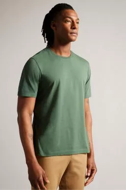 Ted Baker Green Tywinn Mid Short Sleeved Regular Plain T-Shirt
