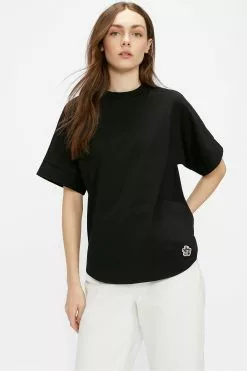 Ted Baker Black Erisana Easy Fit Grown Up Sleeve T-Shirt