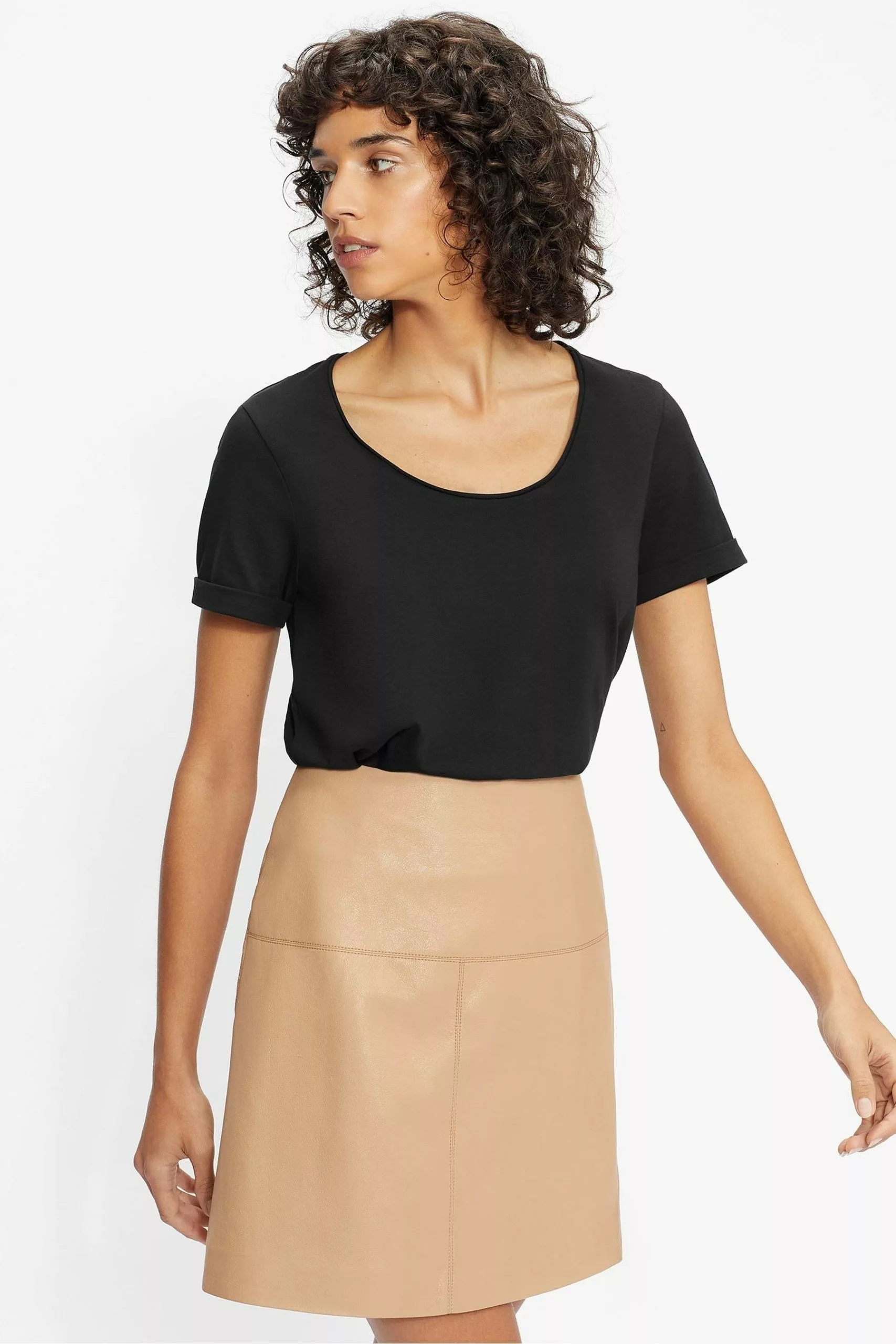 Ted Baker Black Miarna V-Neck Easy Fit T-Shirt