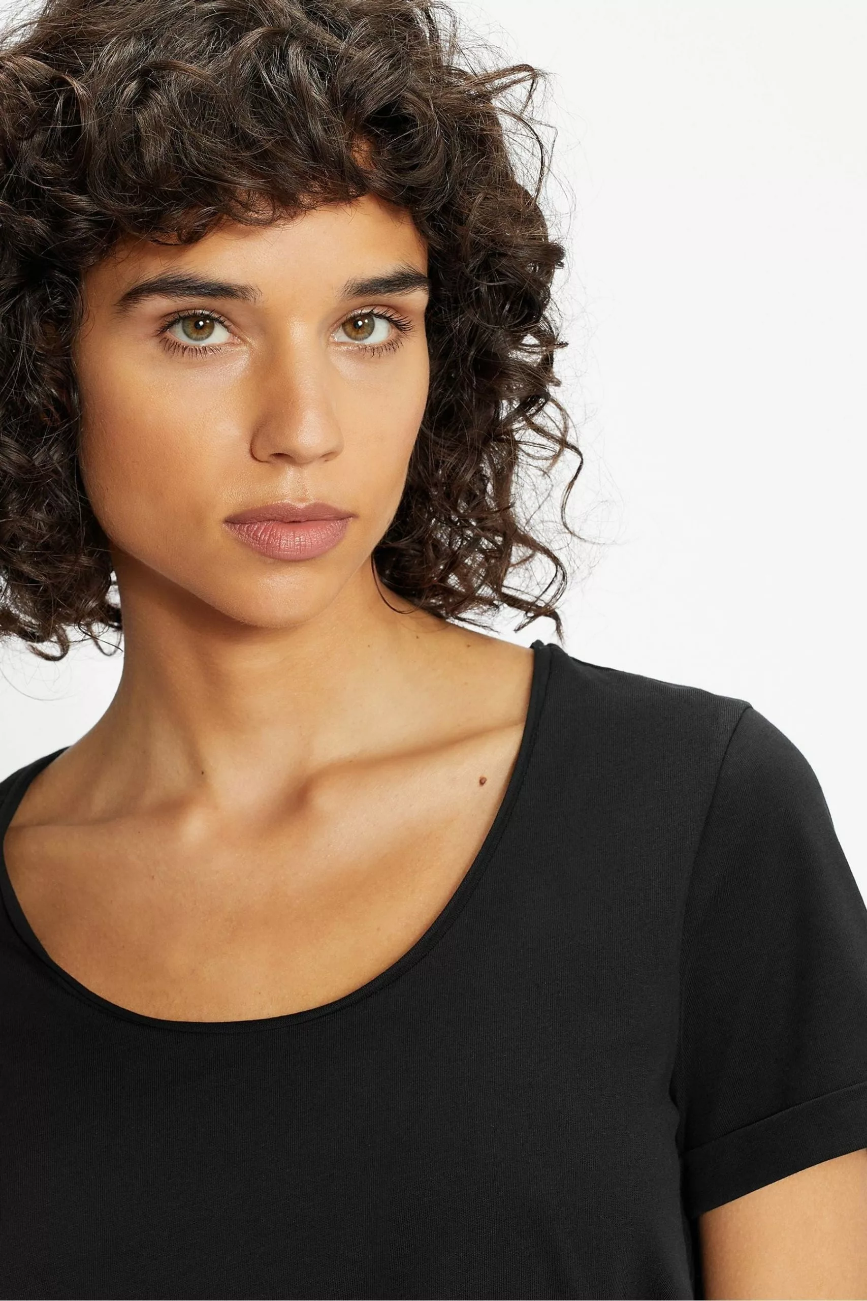 Ted Baker Black Miarna V-Neck Easy Fit T-Shirt - Image 3