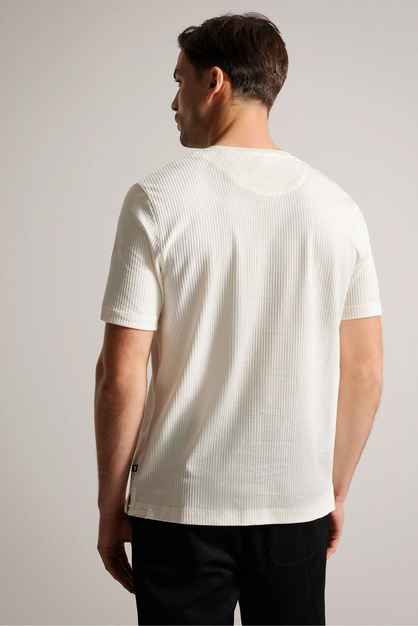 Ted Baker Rakes White Short Sleeve Regular Fit T-Shirt - Image 2