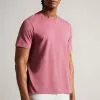 Ted Baker Pink Tywinn Short Sleeved Regular Plain T-Shirt