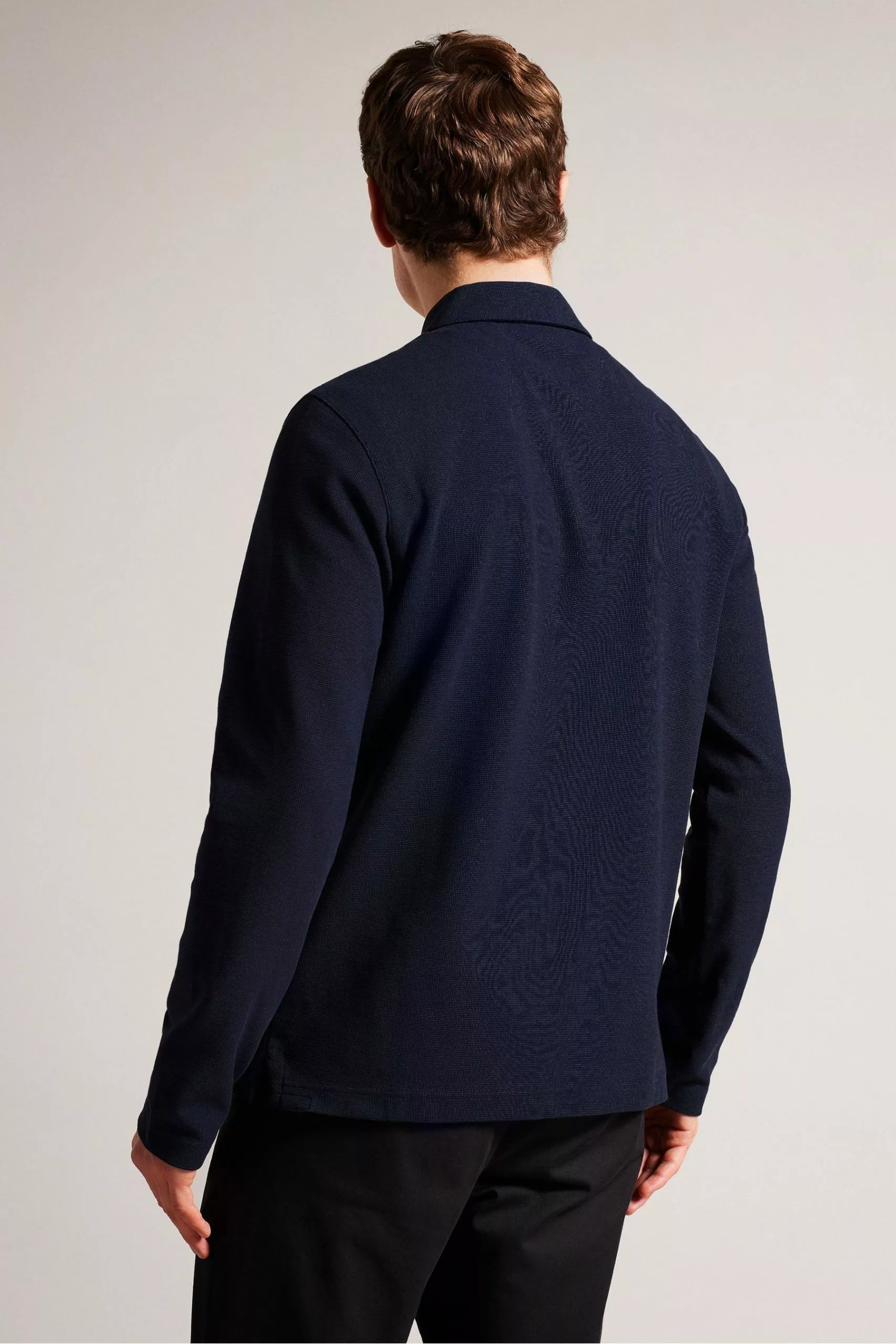 Ted Baker Blue Regular Fit Polo Shirt - Image 2