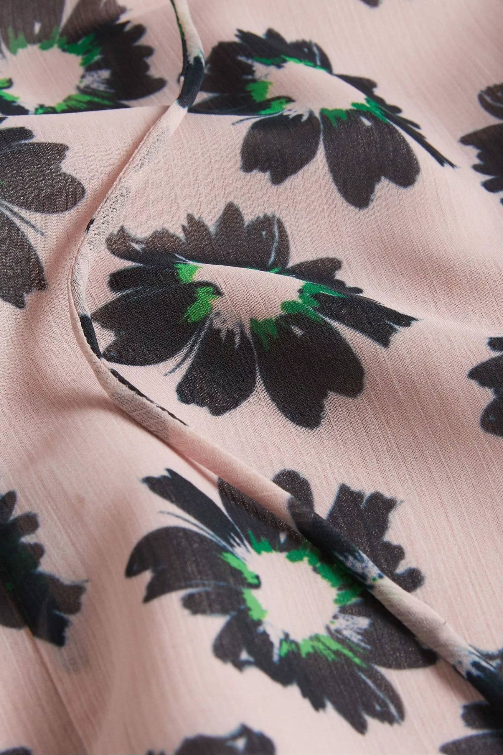 Ted Baker Pink Harlynn Split Sleeve Top With Neck Tie - Image 5