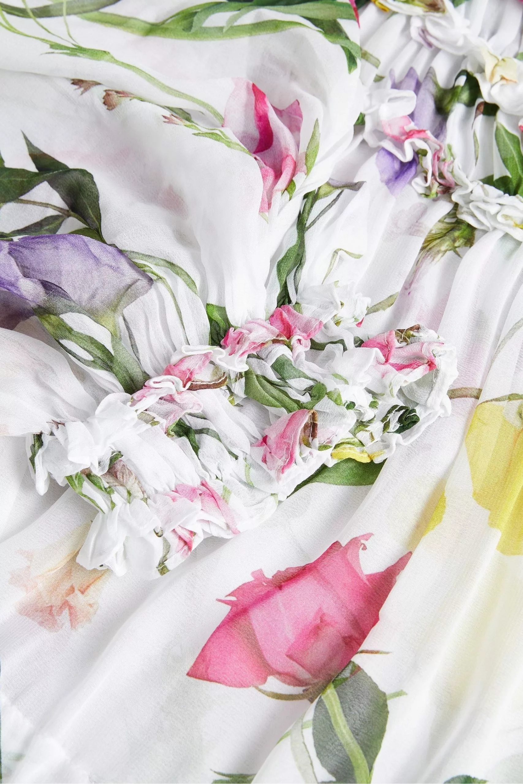 Ted Baker Hewette White Printed Blouse With Functional Waist Tie - Image 6