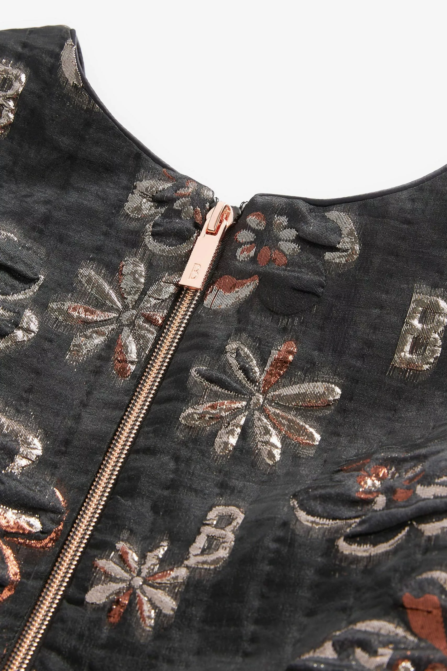 Baker By Ted Baker Black Jacquard Dress - Image 10