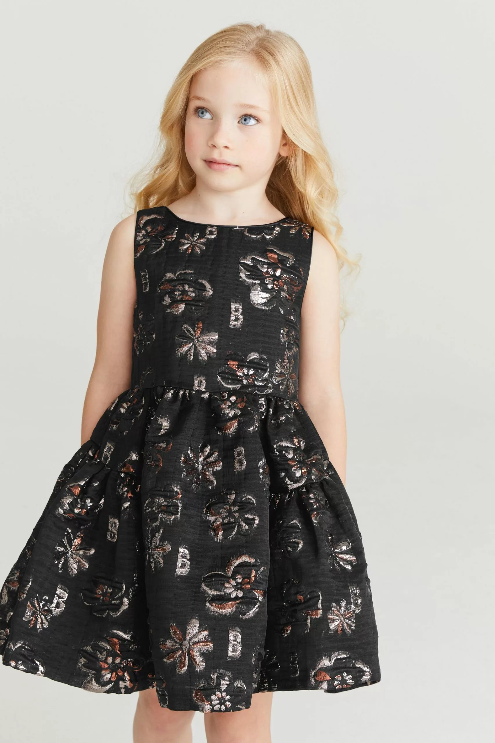 Baker By Ted Baker Black Jacquard Dress - Image 4