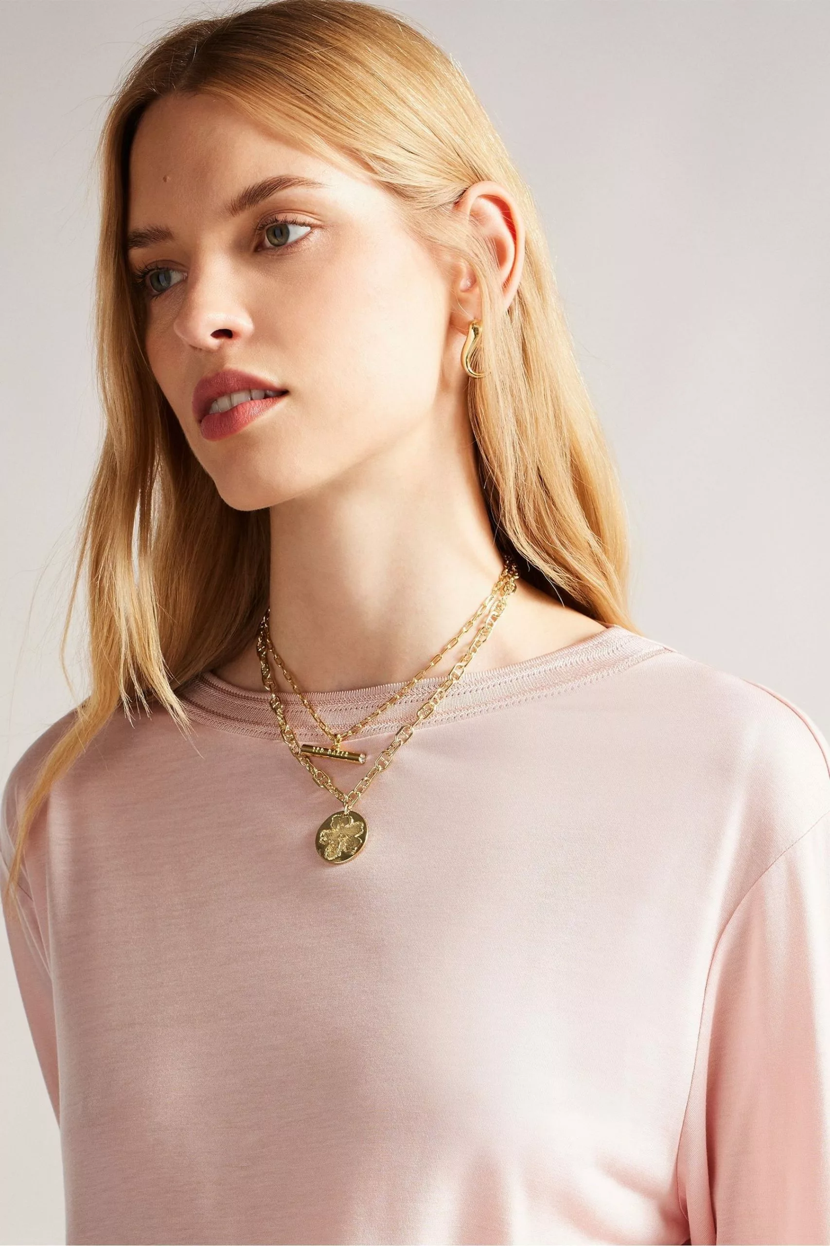 Ted Baker Pink Summyr Slash Neck Top - Image 4