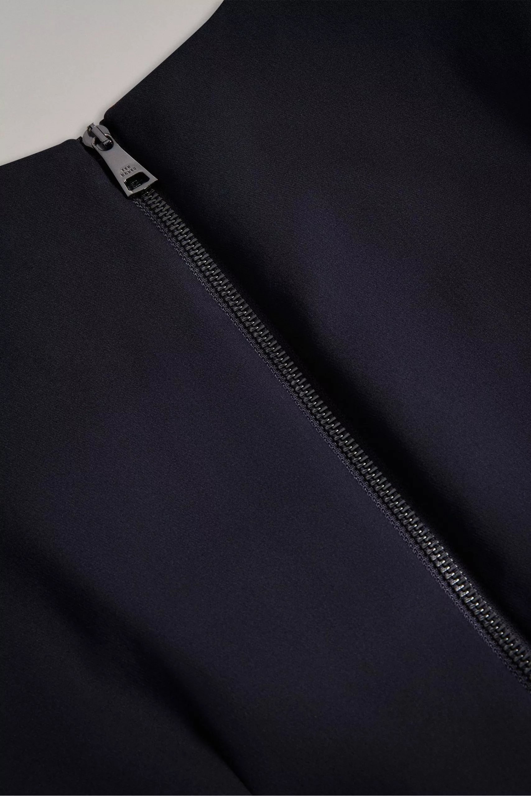 Ted Baker Dark Blue Elynah Asymmetric Peplum Tailored Dress - Image 6