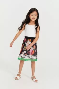 Baker By Ted Baker Black Pleated Mockable Dress