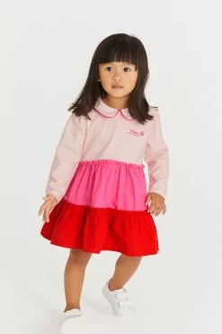 Baker By Ted Baker Pink & Red Colourblock Dress