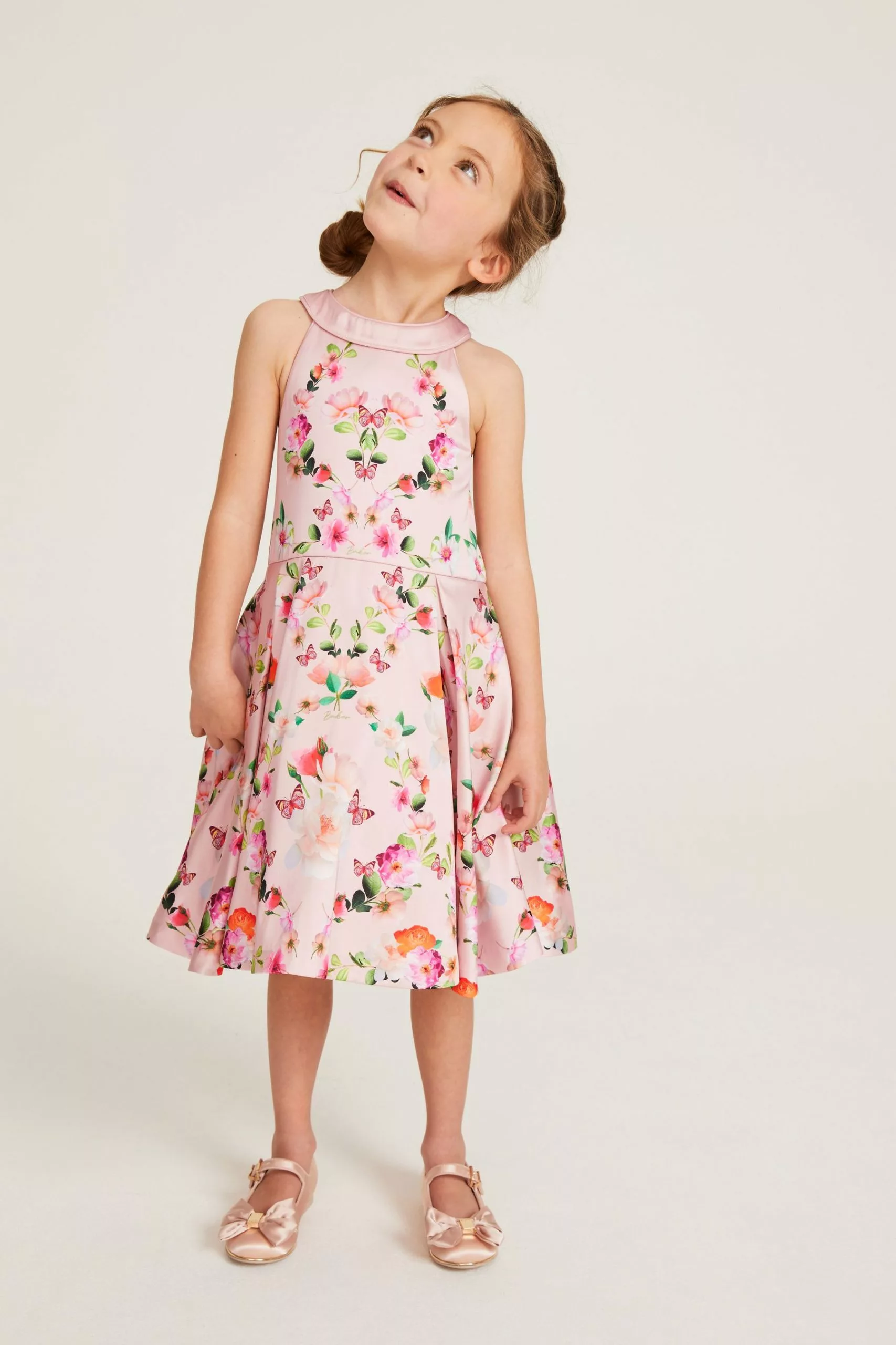 Baker By Ted Baker Pink Halter Neck Floral Dress - Image 4