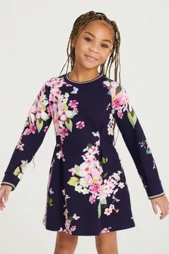 Baker By Ted Baker Navy Floral Jersey Dress