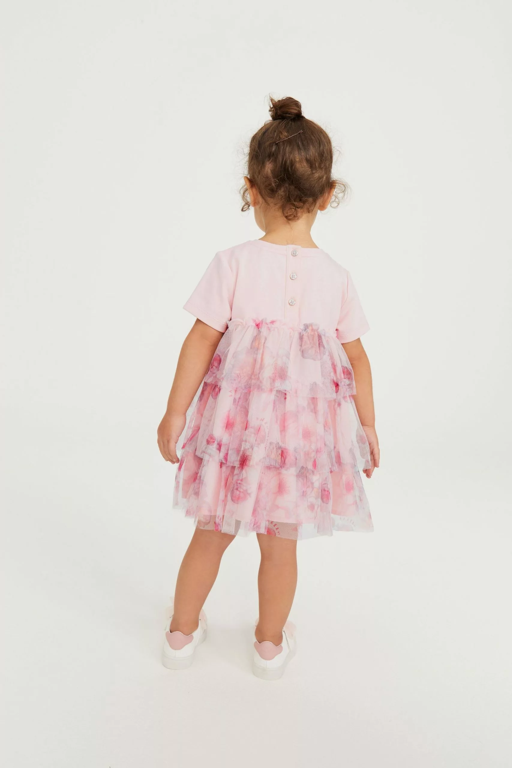 Baker By Ted Baker Pink Mesh Dress - Image 2