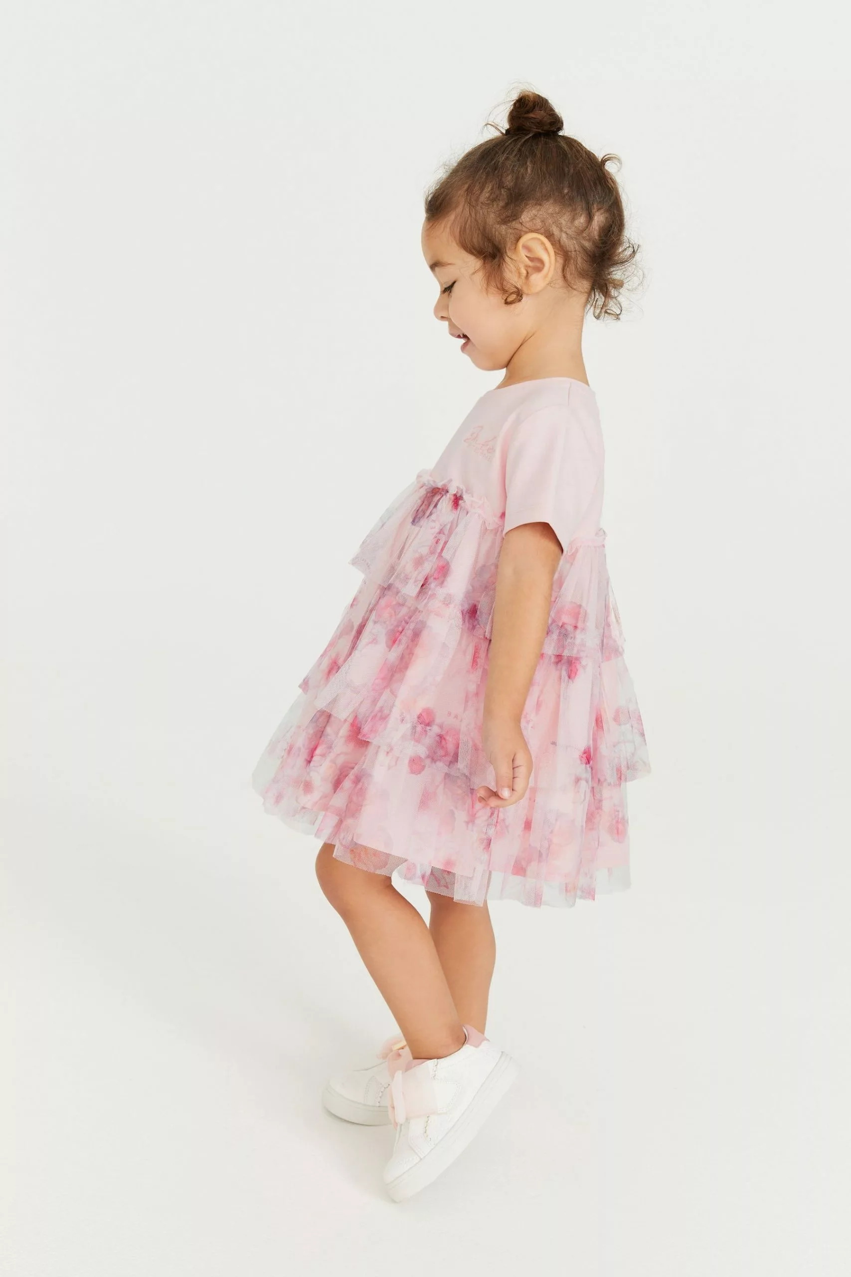 Baker By Ted Baker Pink Mesh Dress - Image 3