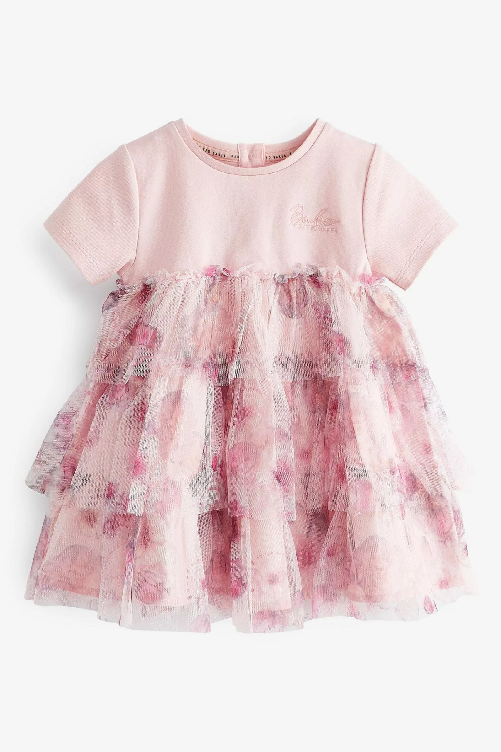 Baker By Ted Baker Pink Mesh Dress - Image 9