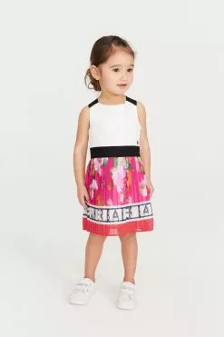 Baker By Ted Baker Pink Pleated Mockable Dress