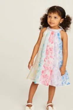 Baker By Ted Baker Multicolour Glitch Print Dress