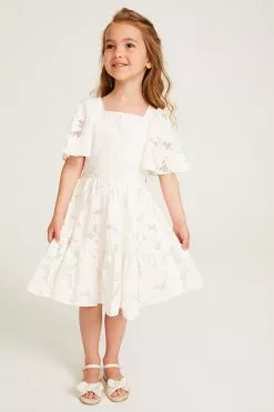 Baker By Ted Baker White Burnout Dress