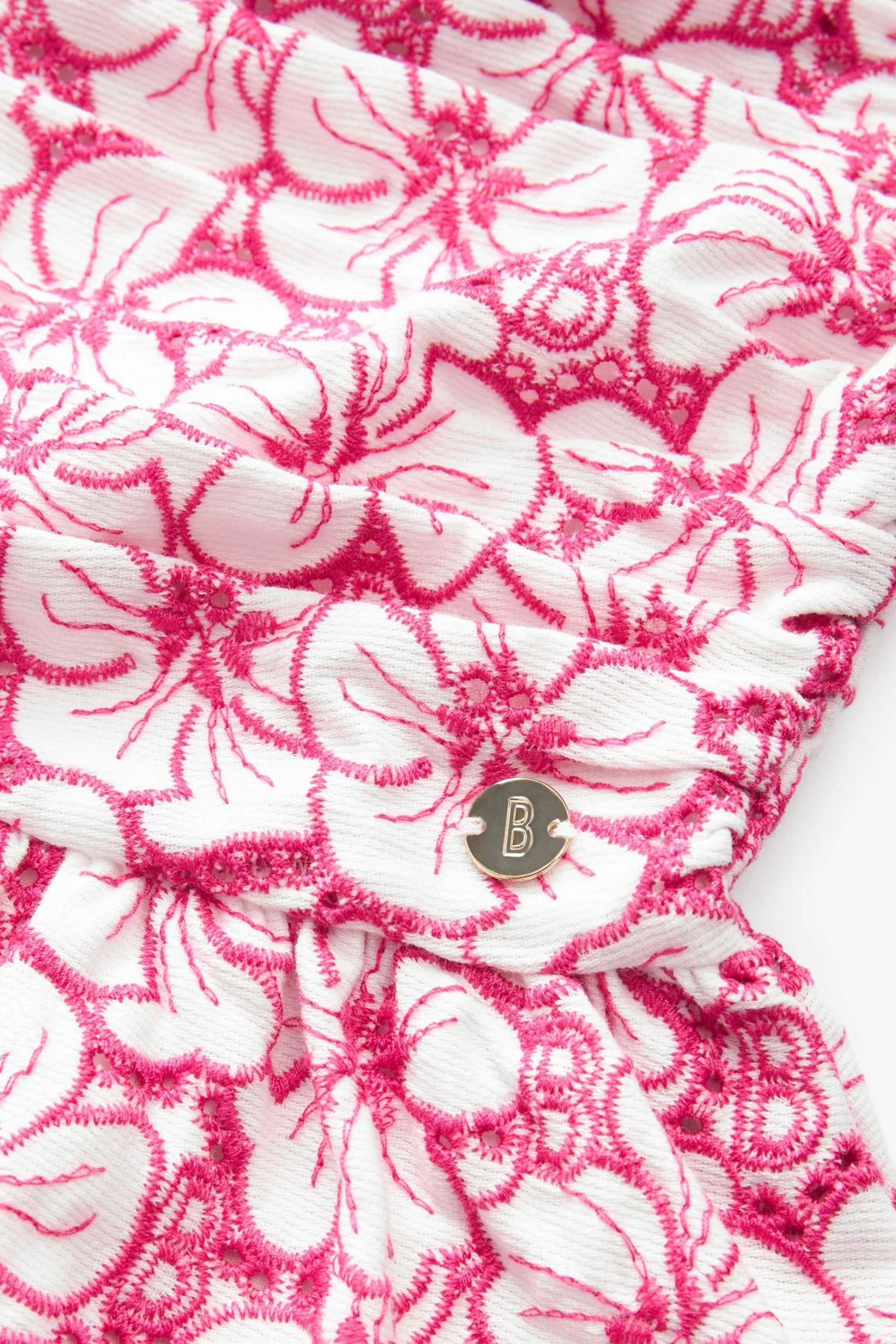 Baker By Ted Baker Pink Broderie Dress - Image 3