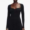 Ted Baker Mmeggi Sweetheart Neckline Black Bodycon Dress