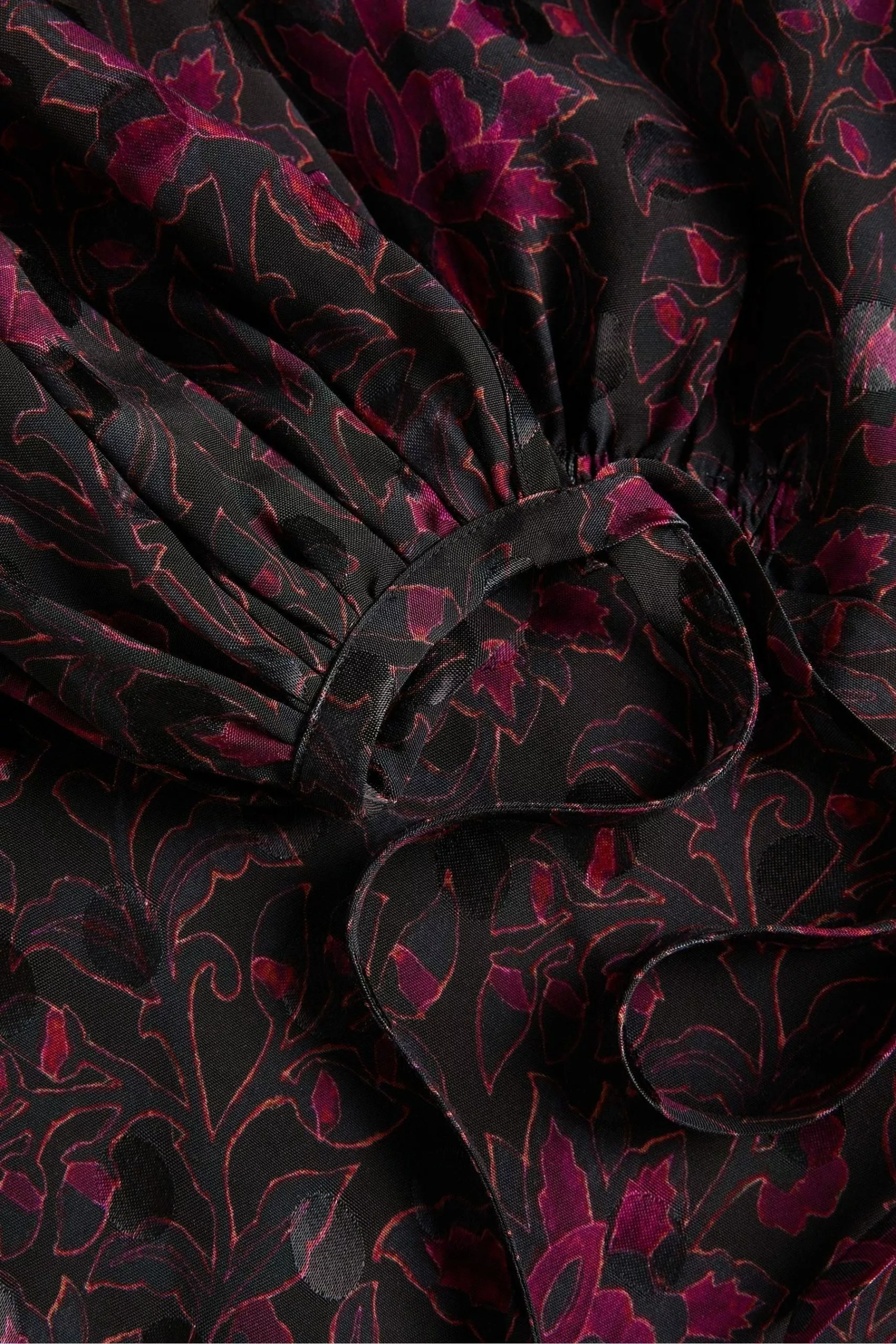 Ted Baker Merlisa Floral Printed Black Midi Dress - Image 5