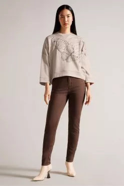 Ted Baker Dusky Pink Carmile Graphic Sweatshirt