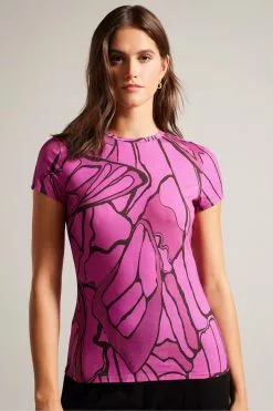 Ted Baker Brt-Pink Kcarlia Fitted T-Shirt