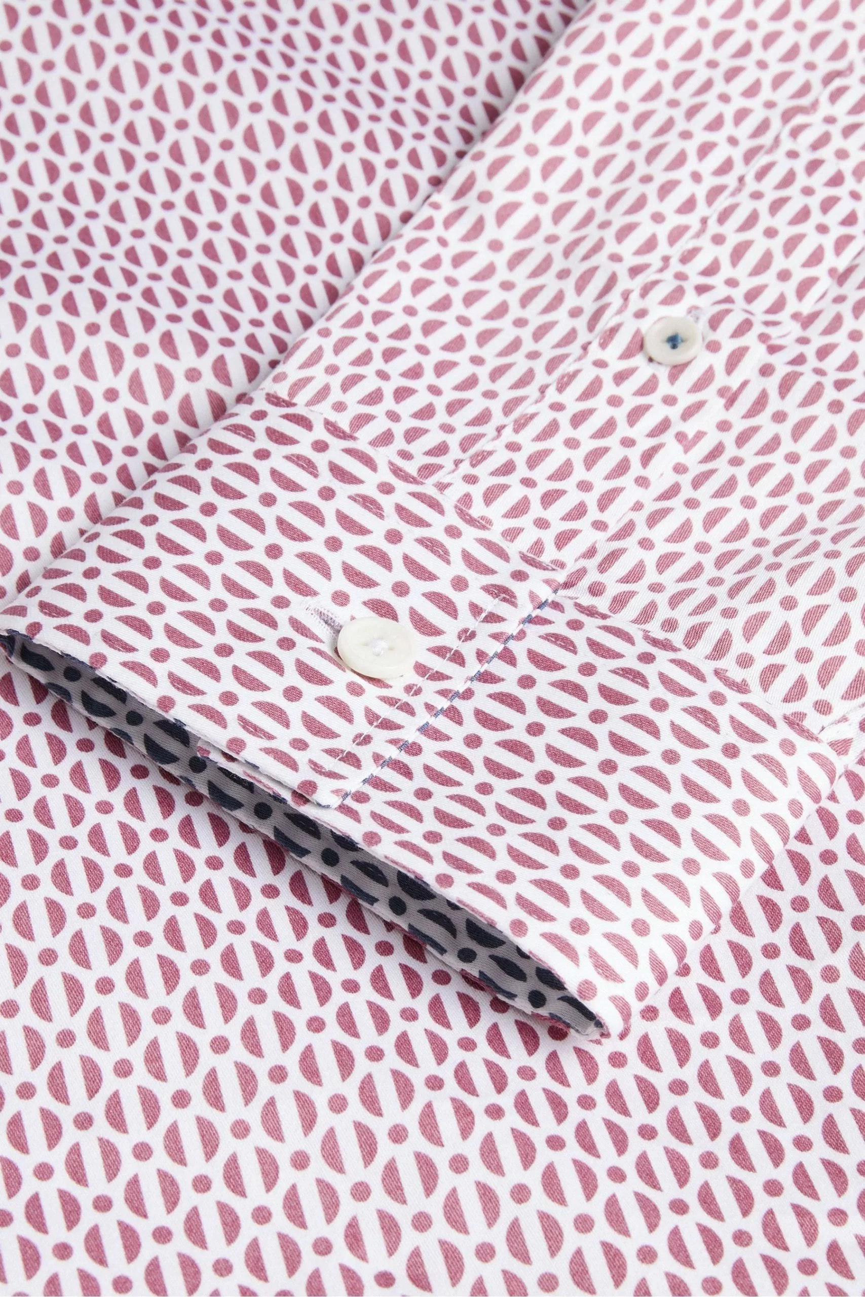 Ted Baker Pink Conifur Long Sleeve Circle Geo Printed Shirt - Image 5