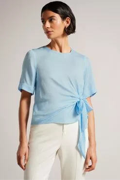 Ted Baker Blue Thaliya Integral Tie T-Shirt