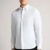 Ted Baker Witone White Woven Herringbone Shirt