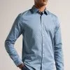 Ted Baker Blue Willuw Line Geo Print Shirt