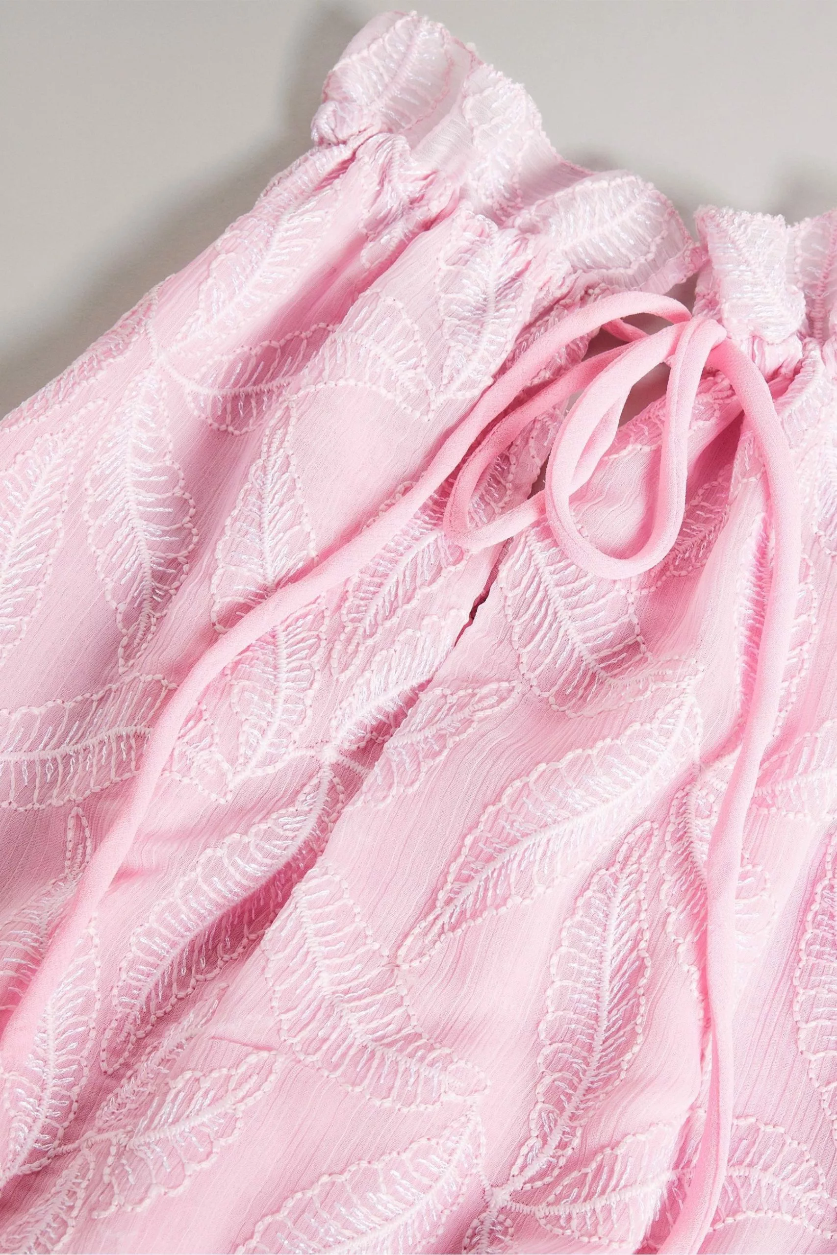 Ted Baker Lilac Purple Miarose Drawstring Waist Halterneck Dress - Image 4