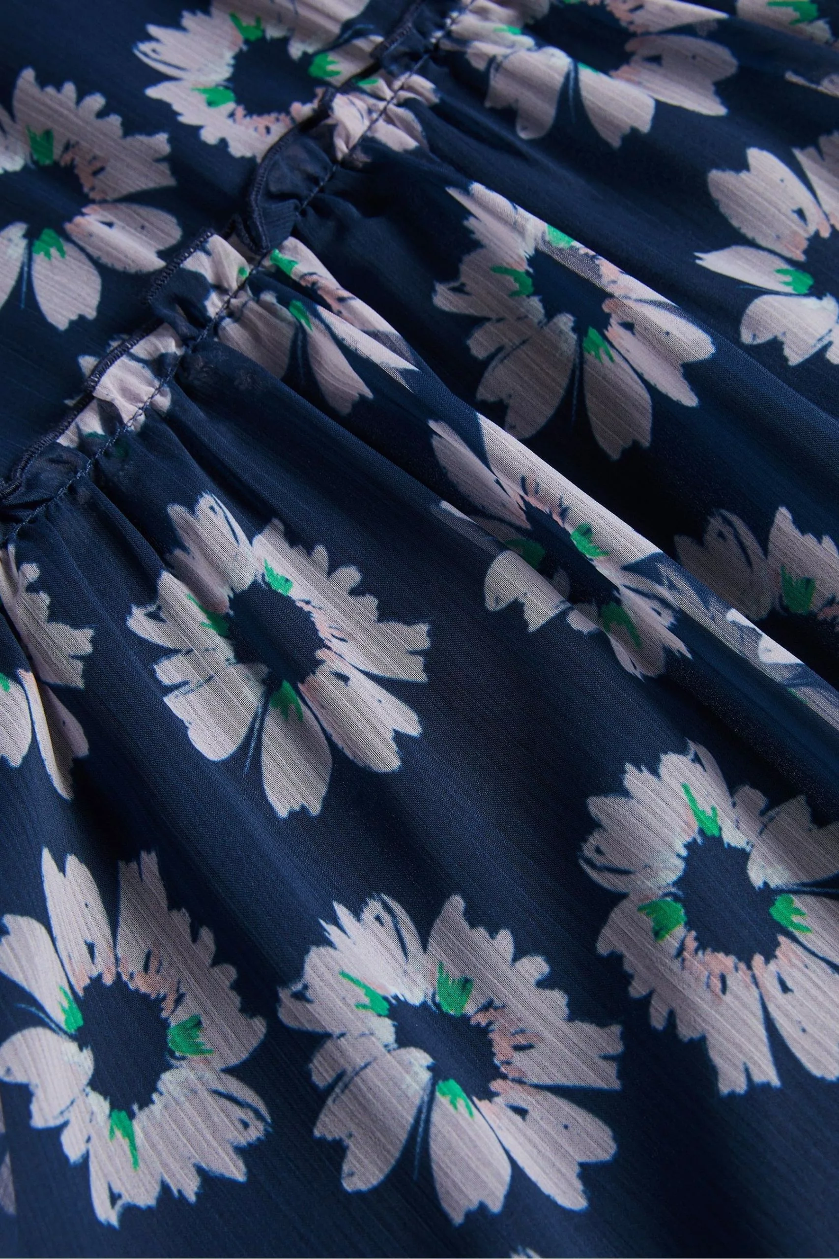 Ted Baker Marllee Blue Fit And Flare Tiered Midi Dress - Image 5