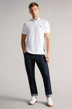 Ted Baker Grey Camdn Short Sleeve Polo Shirt