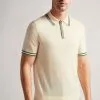 Ted Baker Pierrot Cream Short Sleeved Regular Polo