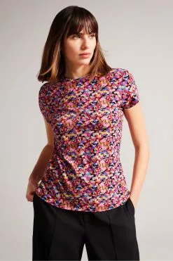 Ted Baker Phebie Black Fitted T-Shirt