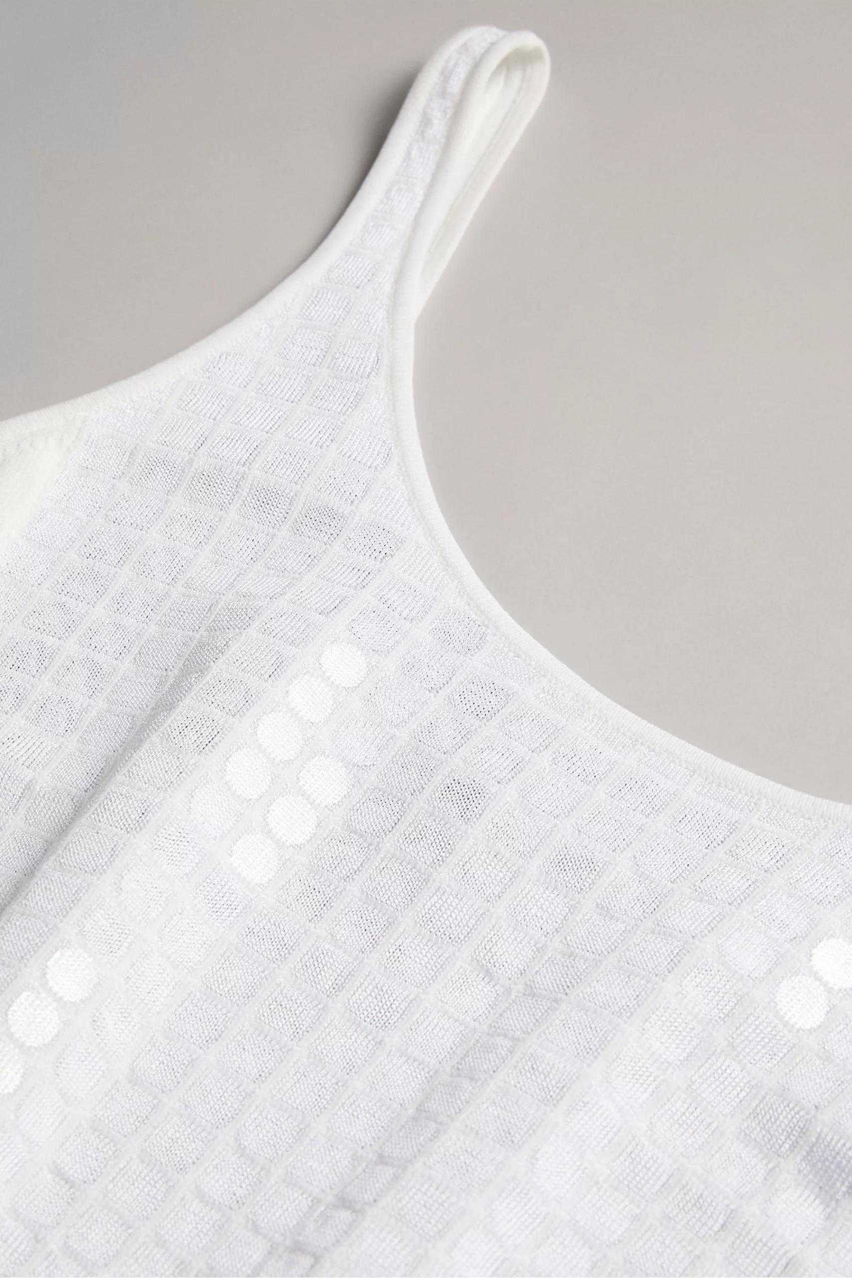 Ted Baker White Bobbiiy Sequin Detail Knit Top - Image 5