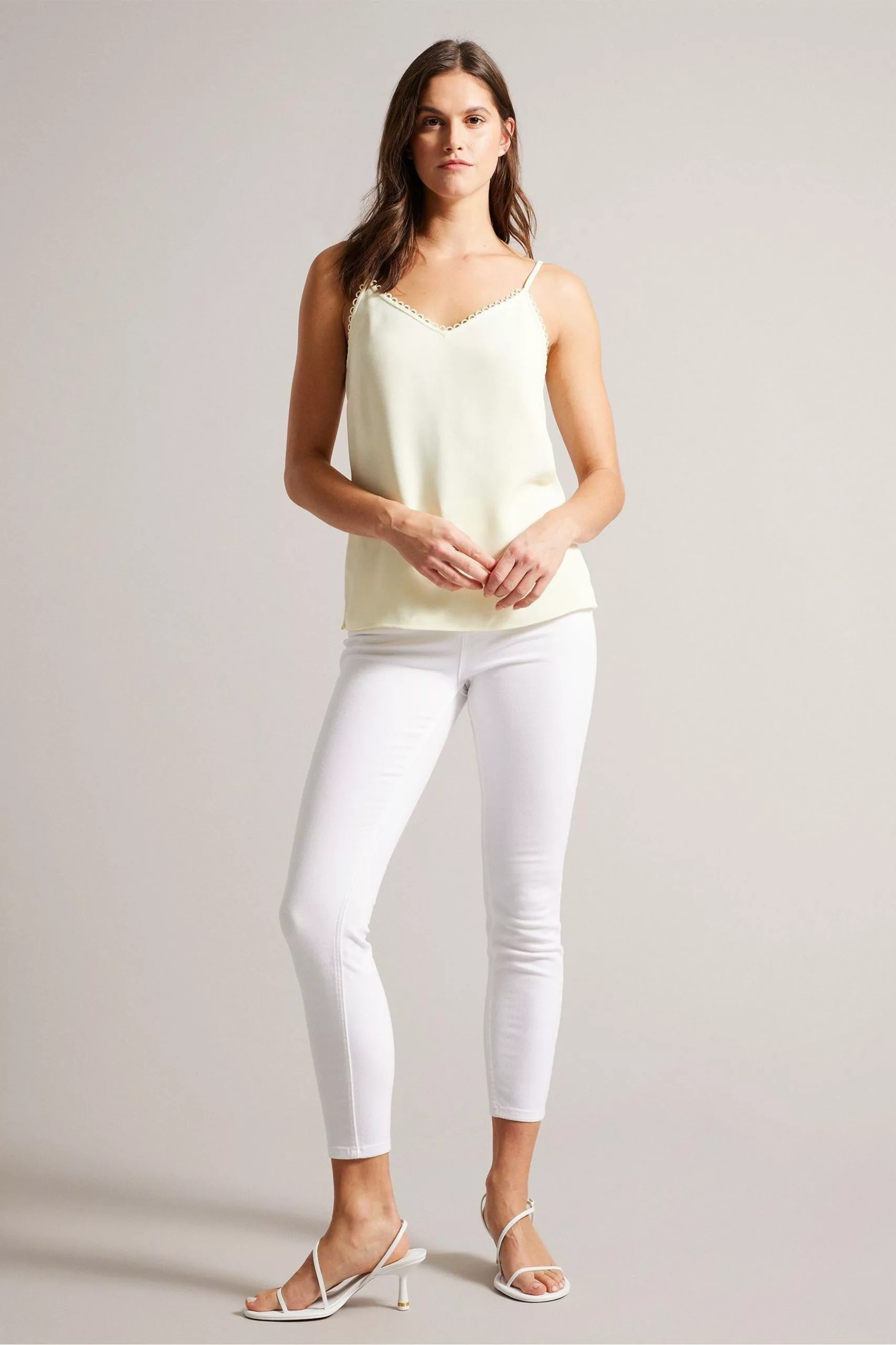 Ted Baker Yellow Andreno Strappy Cami With Rouleaux Trims - Image 3