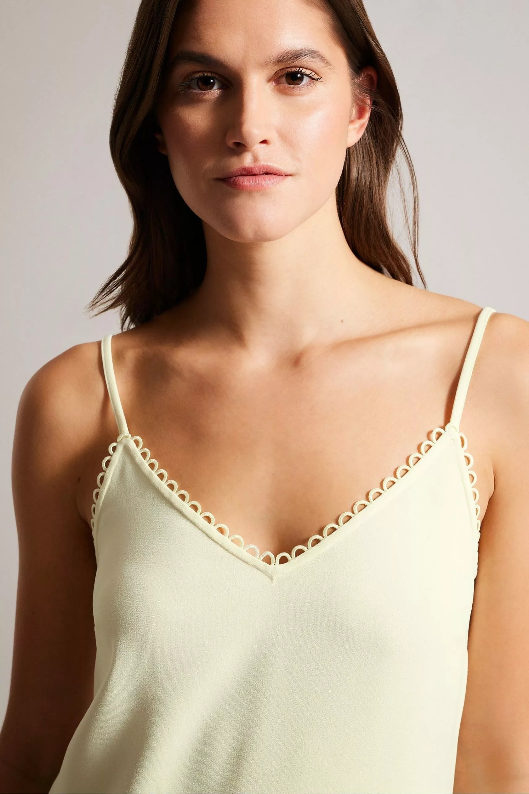 Ted Baker Yellow Andreno Strappy Cami With Rouleaux Trims - Image 4