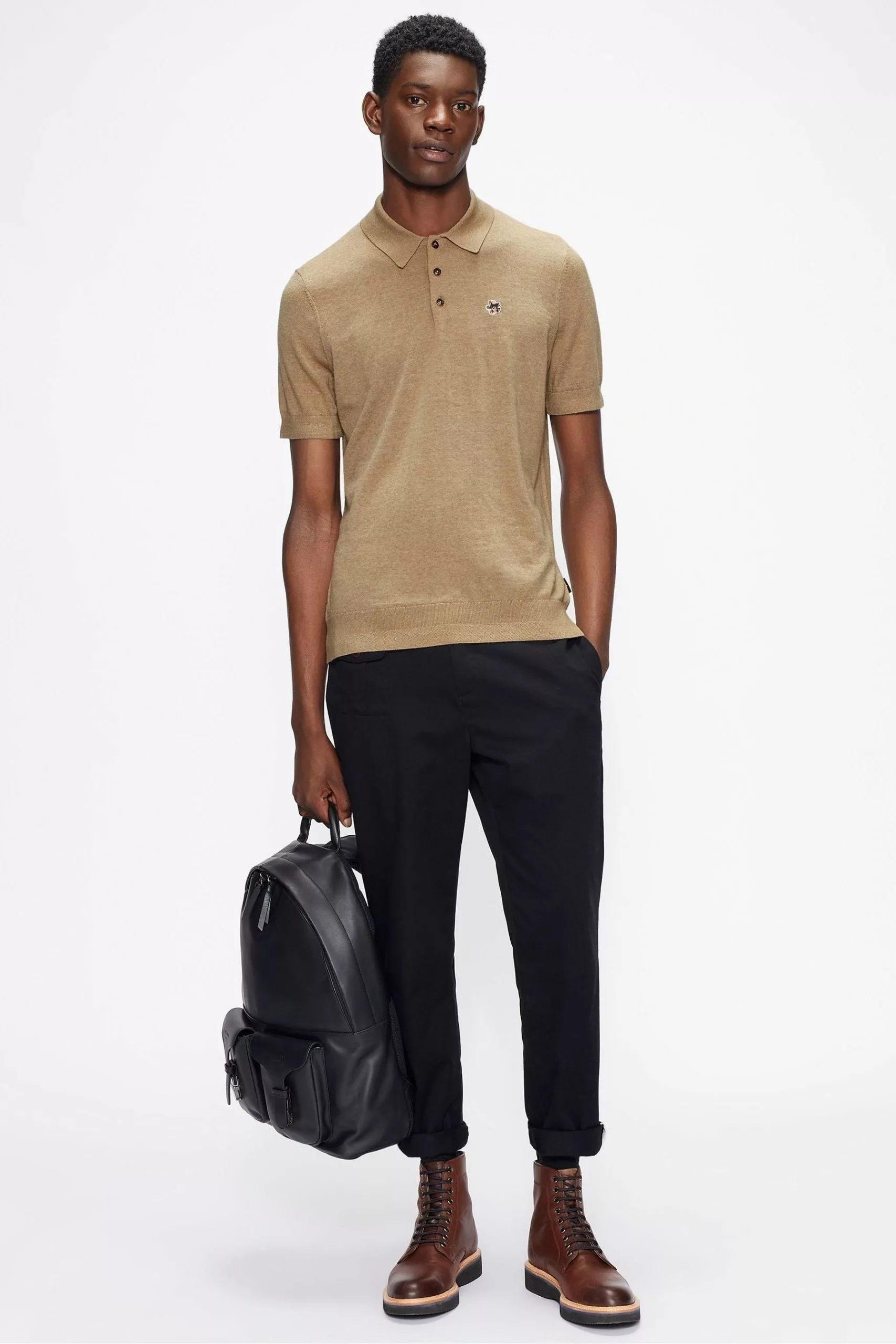 Ted Baker Haworth Ss Knitted Polo Shirt - Image 3
