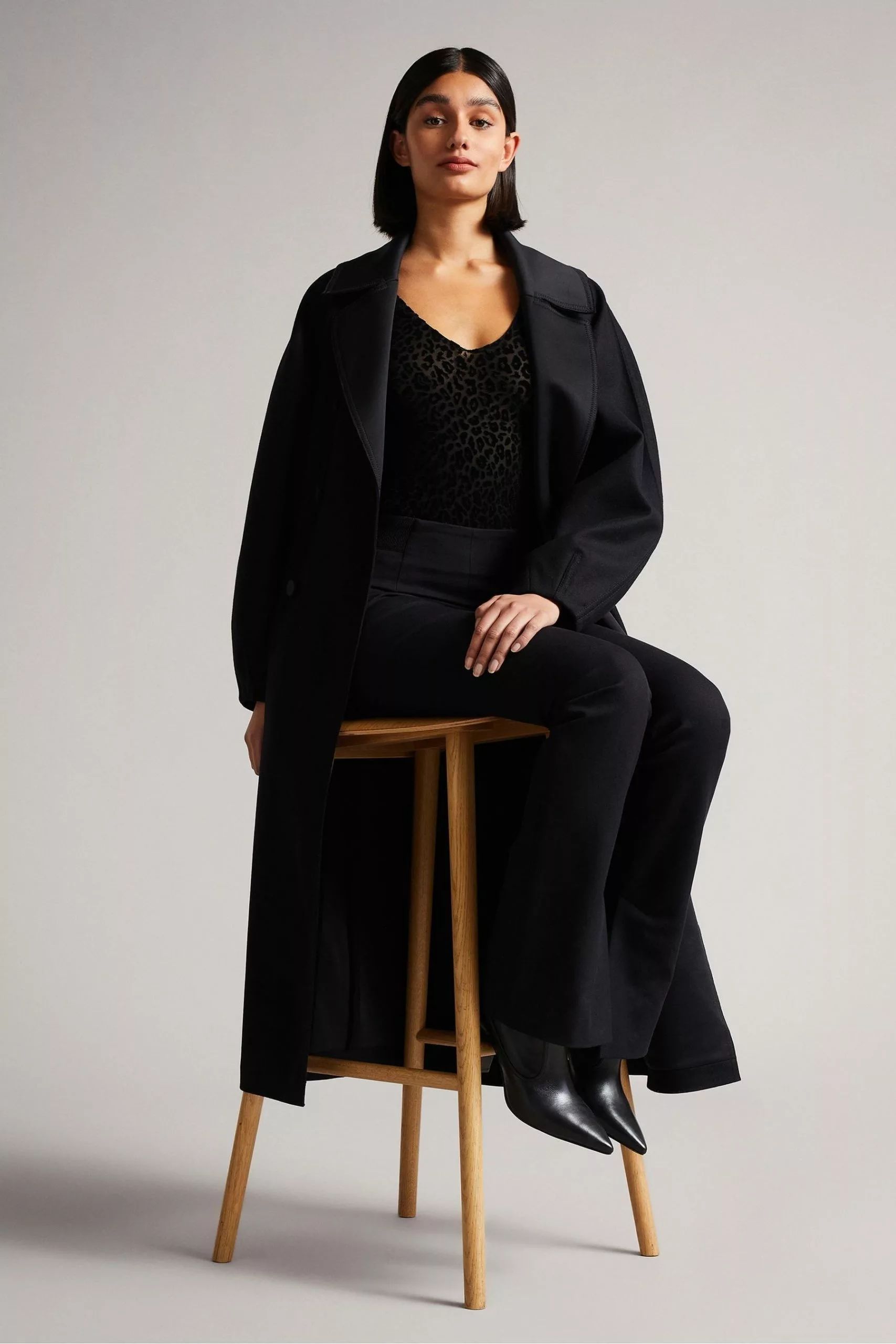 Ted Baker Black Darcina Mesh Jersey Body - Image 3