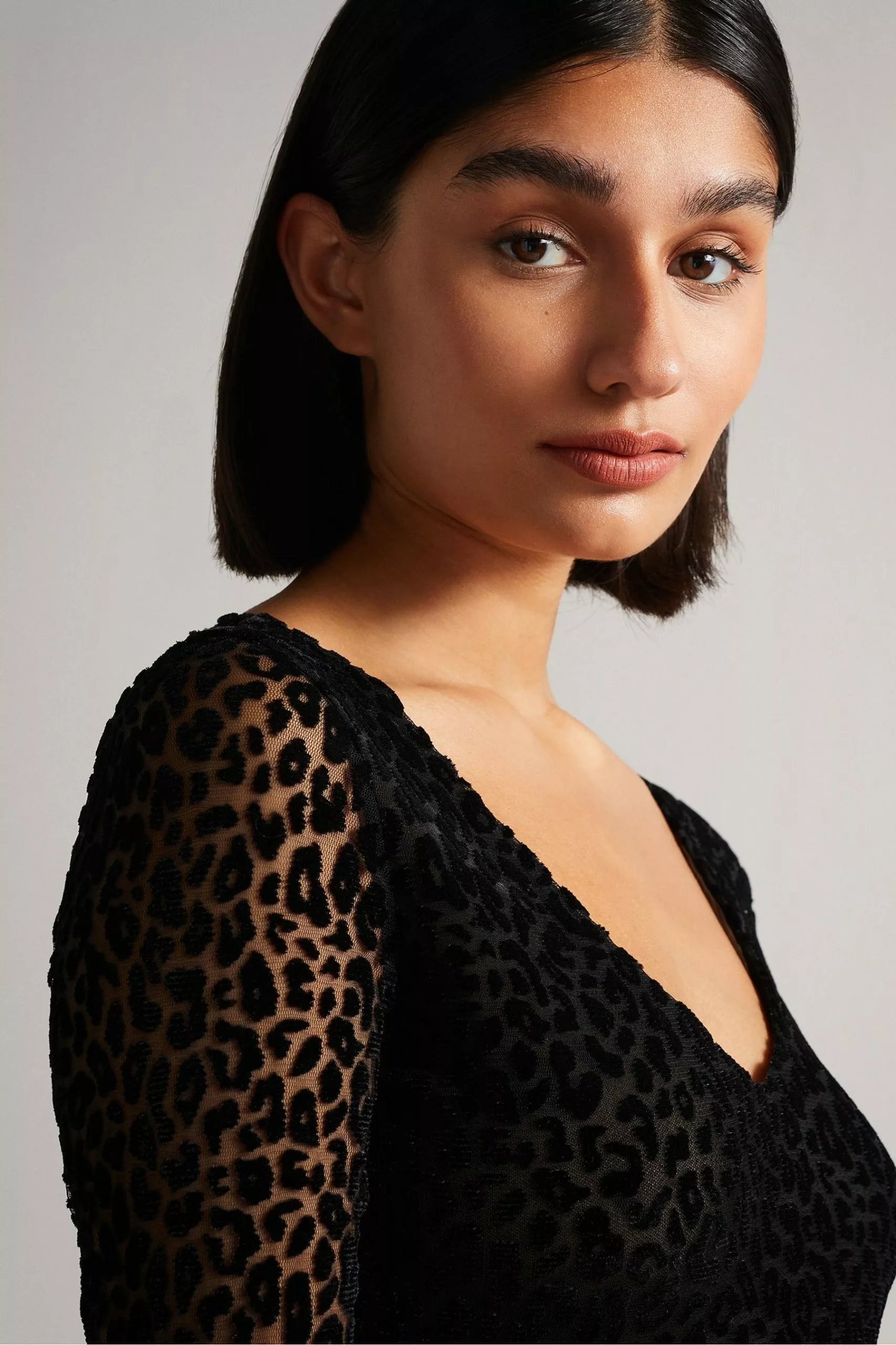 Ted Baker Black Darcina Mesh Jersey Body - Image 4