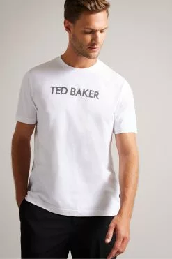 Ted Baker White Vonsha Short Sleeved Printed T-Shirt