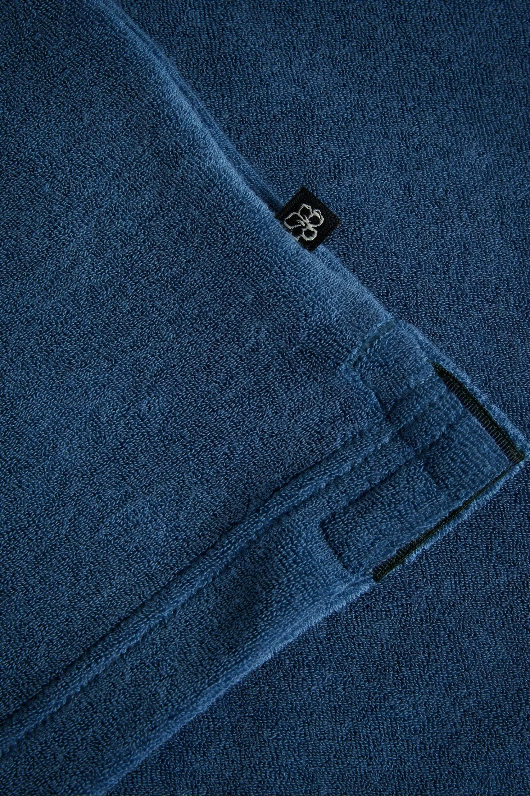 Ted Baker Blue Sndbank Short Sleeved Regular Fit Towelling Polo Shirt - Image 5